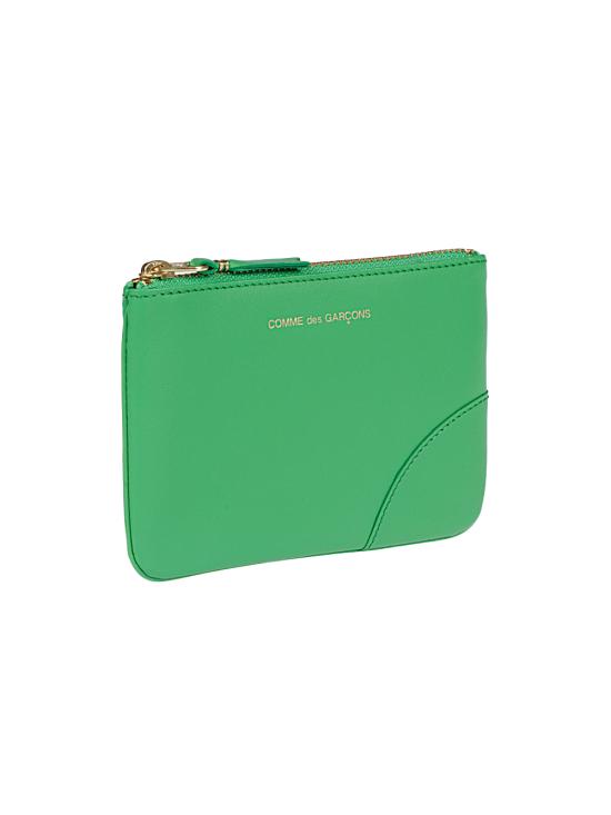 26SS 꼼데가르송 클래식 레더 라인 파우치 SA8100 GREE - COMME DES GARCONS