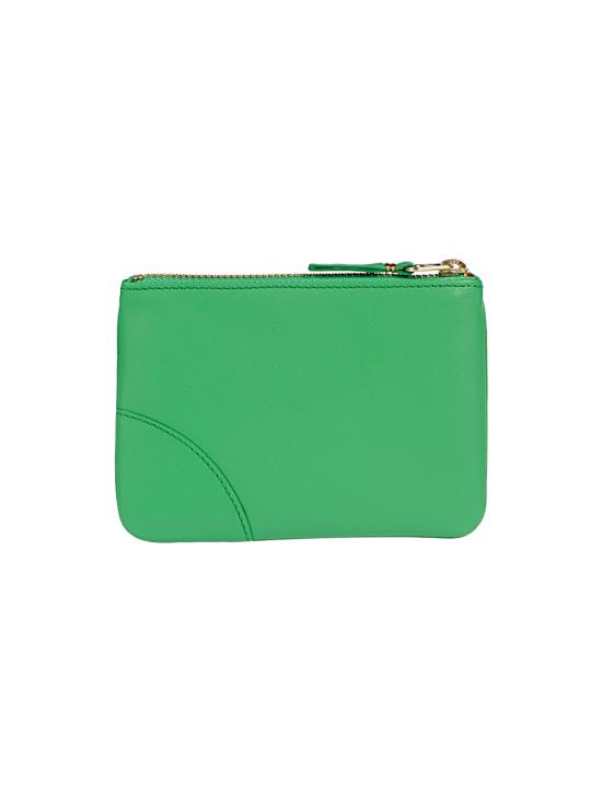 26SS 꼼데가르송 클래식 레더 라인 파우치 SA8100 GREE - COMME DES GARCONS