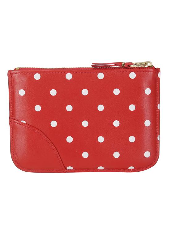26SS 꼼데가르송 클래식 레더 라인 파우치 SA8100PD RED - COMME DES GARCONS