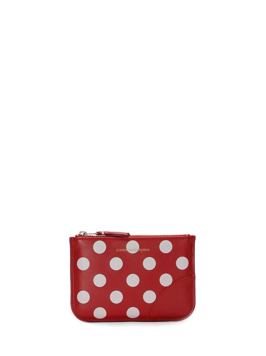26SS 꼼데가르송 클래식 레더 라인 파우치 SA8100PD RED - COMME DES GARCONS