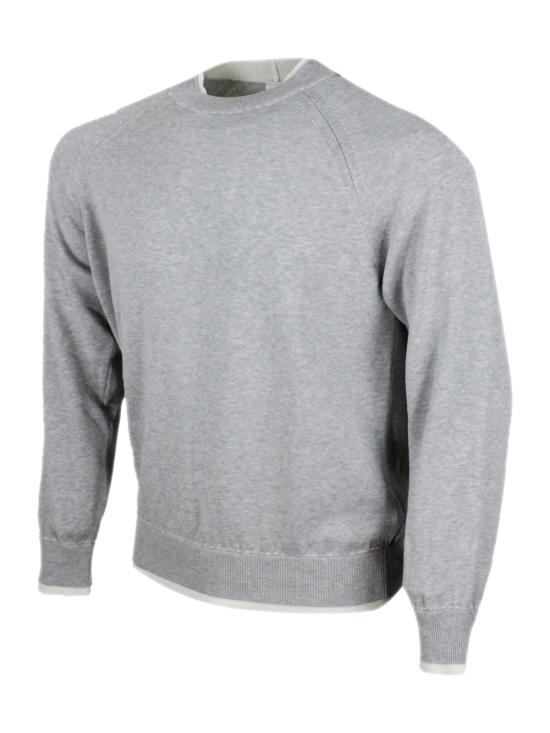 26SS 일레븐티 스웨터 M76MAGM28MAG0M015 13 01 Light Grey - ELEVENTY