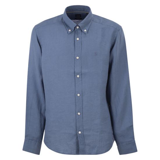 26SS 보스 긴팔 셔츠 50556077 BLUE