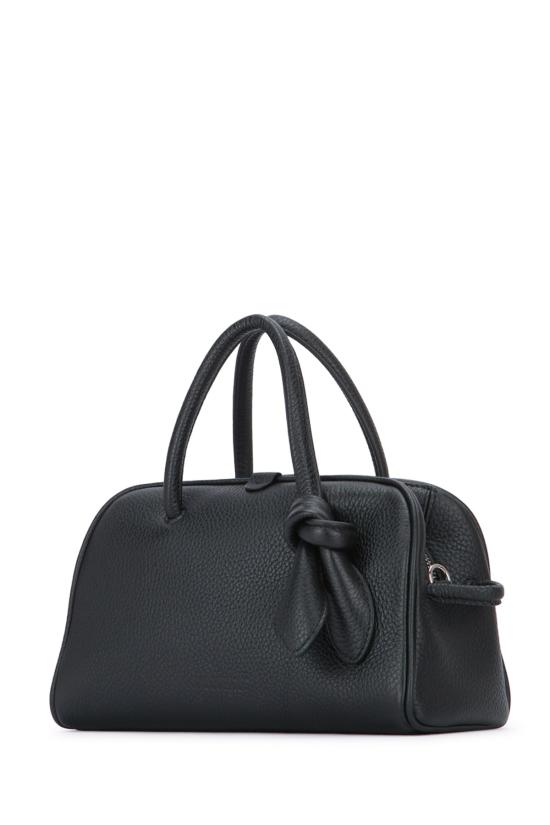 26SS 자크뮈스 TURISMO 투리스모 소프트 스몰 볼링 토트벡 BAW00416AC03A03 990 Black - JACQUEMUS