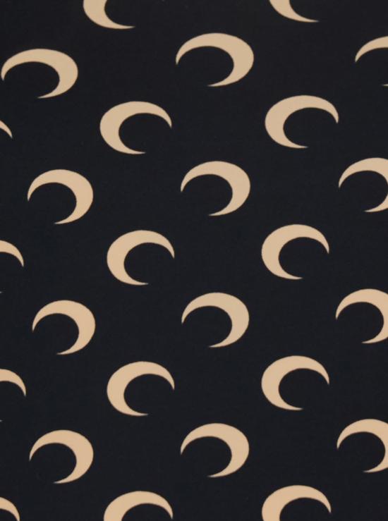  마린세르 블라우스 마린 세르 문 프린트 저지 스트랩 탑 블랙 - MARINE SERRE