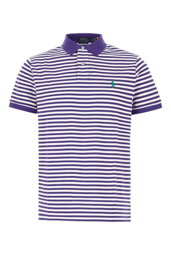 26SS 폴로 랄프로렌 폴로 티셔츠 710956682 503 CABANA PURPLE WHITE