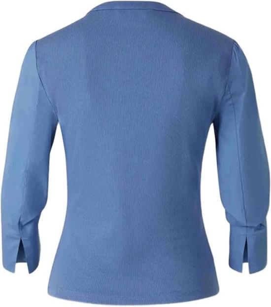  베로니카비어드 블라우스 베로니카 비어드 주니아 혼합 미디어 탑 블루 코스트 - VERONICA BEARD