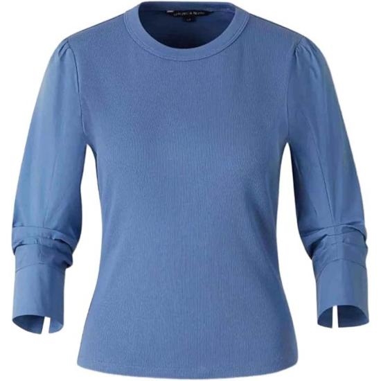  베로니카비어드 블라우스 베로니카 비어드 주니아 혼합 미디어 탑 블루 코스트