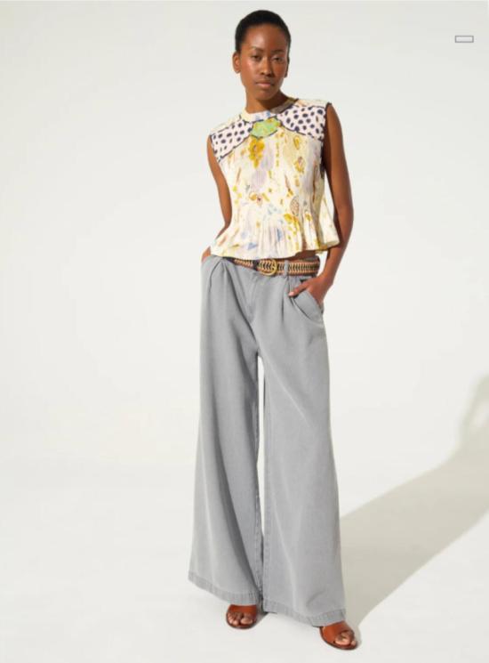  Cotélac 민소매 티셔츠 코텔락 플리츠 탱크탑 - OTHER BRANDS