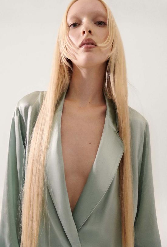  실크 런드리 수트 자켓 릴렉스드 블레이저 알라바스터 - SILK LAUNDRY