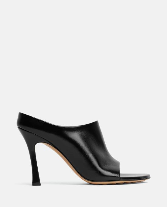  보테가베네타 뮬/슬리퍼 보테가 베네타 뮬 샌들 90mm 힐 블랙