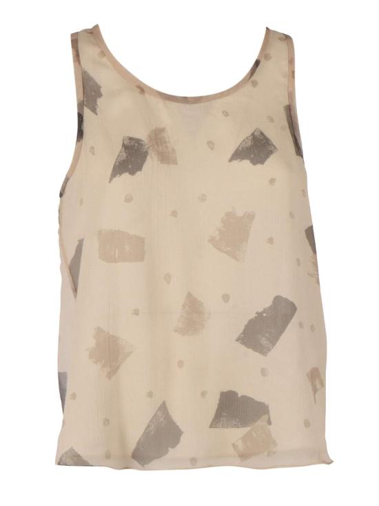  엠포리오 아르마니 블라우스 탑 베이지