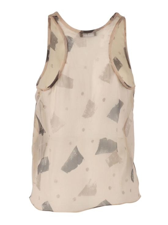  엠포리오 아르마니 블라우스 탑 베이지 - EMPORIO ARMANI