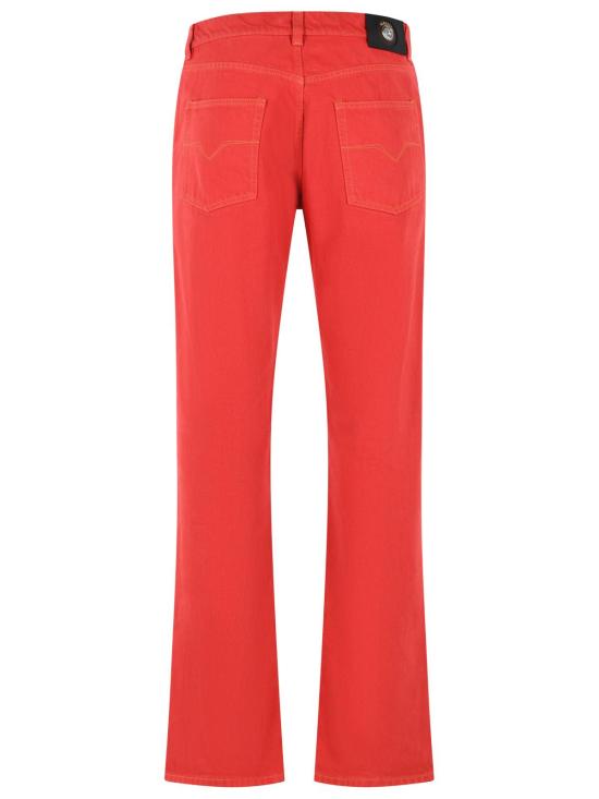 26SS 베르사체 데님 팬츠 1024130 1A178711DA80 Red - VERSACE