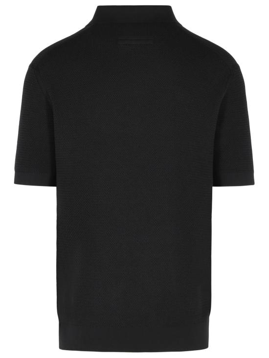 26SS 에르메네질도제냐 폴로 티셔츠 RUHC26A3 C31K09 Black - ERMENEGILDO ZEGNA