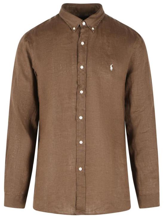 26SS 폴로 랄프로렌 긴팔 셔츠 710968915500 Brown