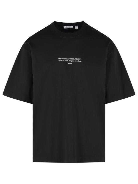 26SS 오프화이트 폴로 티셔츠 44MAA120S26J007001 Black