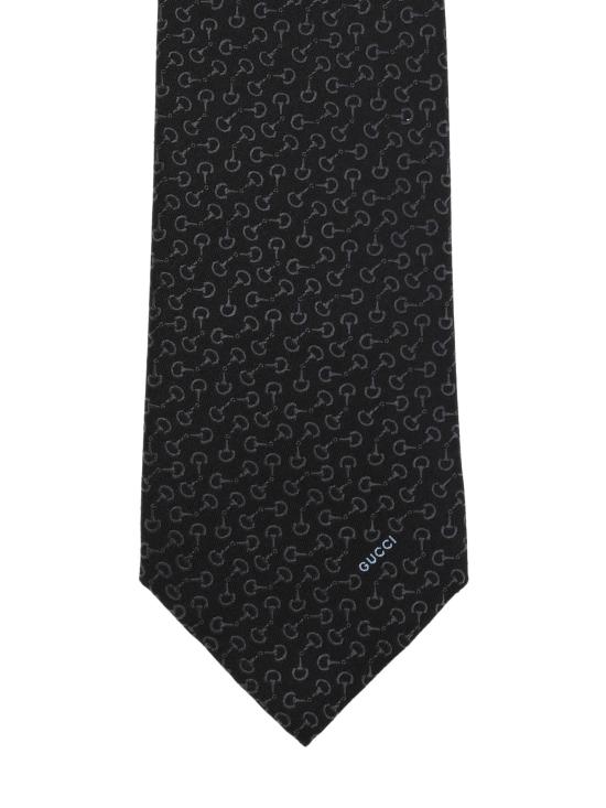 25FW 구찌 실크 자카드 타이 848551 4E0091000 Black - GUCCI