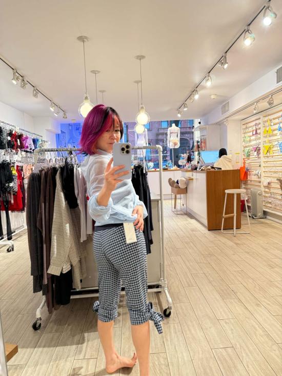  Woodrose Deli 팬츠 우드로즈 델리 시칠리아 크롭  체크무늬 - OTHER BRANDS