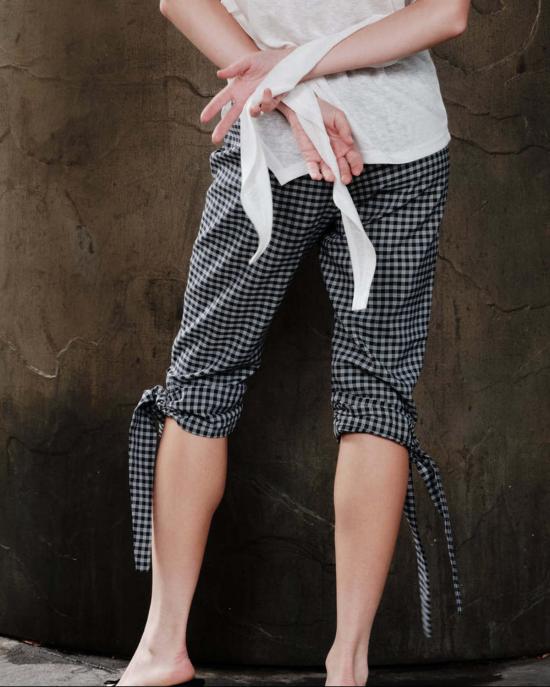  Woodrose Deli 팬츠 우드로즈 델리 시칠리아 크롭  체크무늬 - OTHER BRANDS