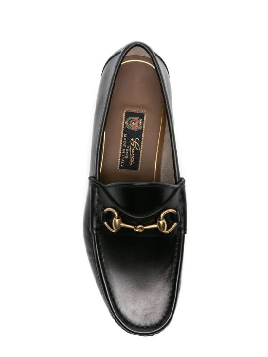 25FW 구찌 1953 홀스빗 레더 로퍼 307929 BLM001000 Black - GUCCI