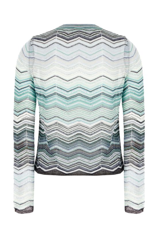 26SS 미소니 스웨터 DS26SM0GBK01H9 SMSN4 TURQUOISE TONE - MISSONI