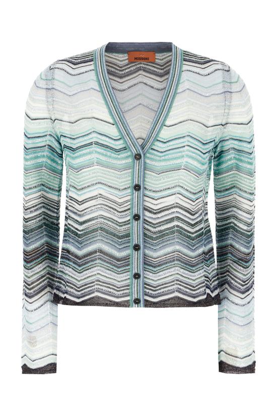 26SS 미소니 스웨터 DS26SM0GBK01H9 SMSN4 TURQUOISE TONE