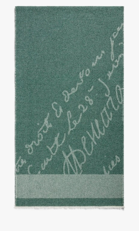 25FW 벨루티 머플러/스카프 T29SJ205 001 H18 Green - BERLUTI