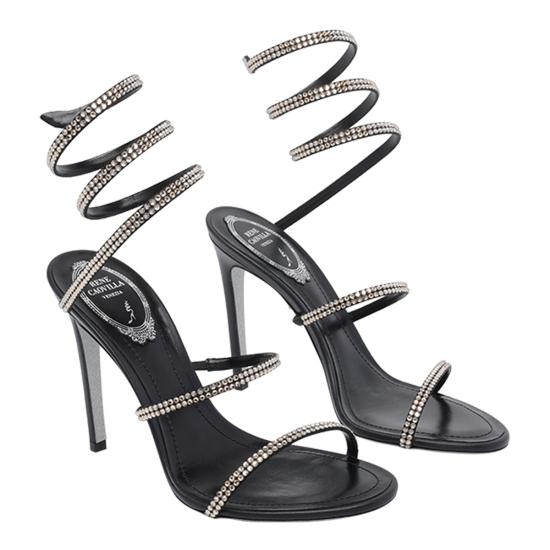 26SS 르네 카오빌라 샌들 C12369 105RN01V227 Black - RENE CAOVILLA