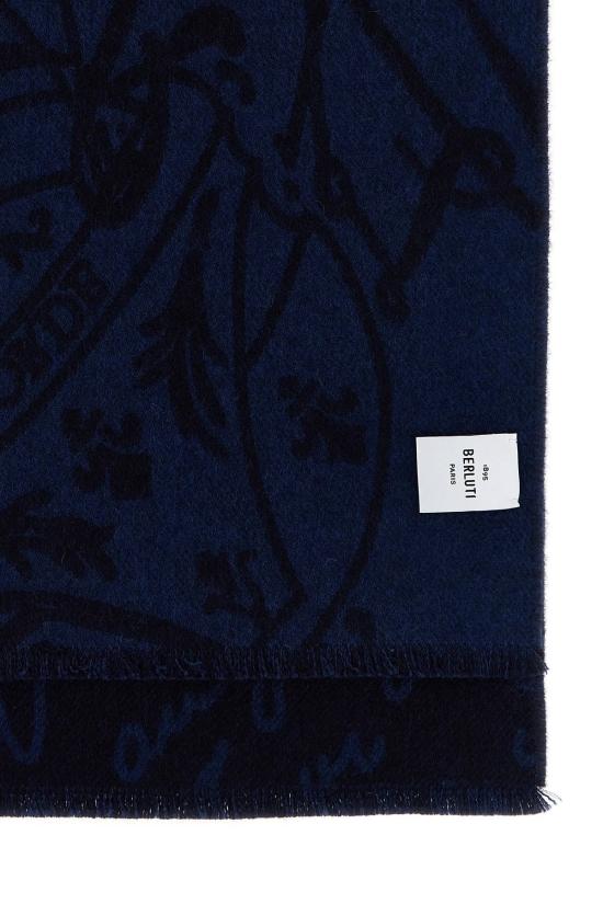 25FW 벨루티 머플러/스카프 T29SJ120 003 N48 DARK BLUE MELANGE - BERLUTI