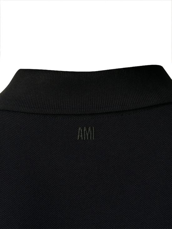 26SS 아미 스몰 하트 로고 폴로 셔츠 BFUPL001 760001 Black - AMI