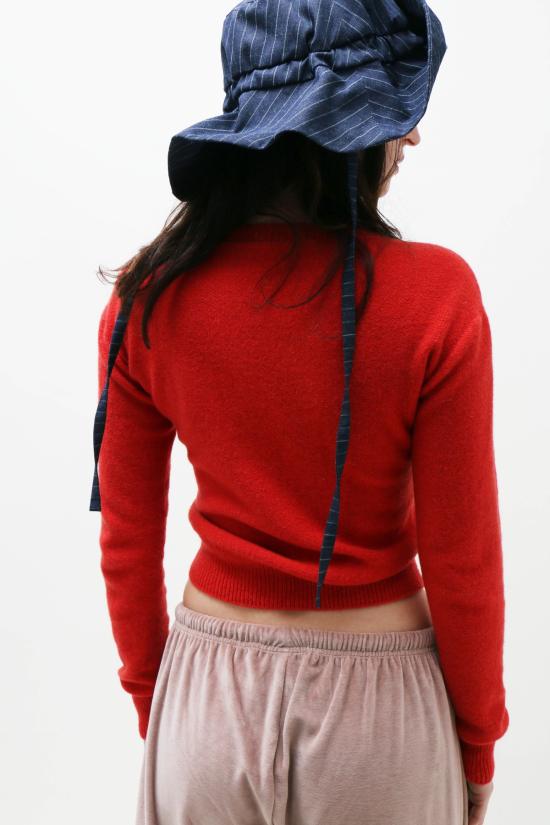  베이스레인지 가디건 레드 티어 카디건 - BASERANGE