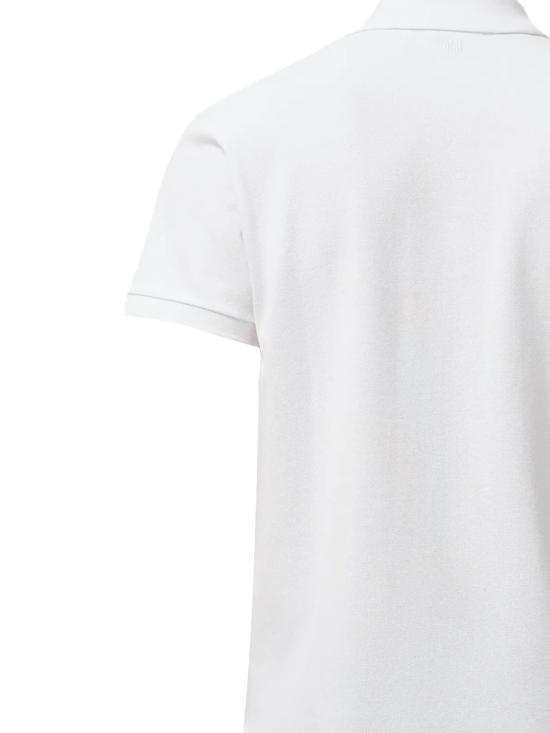 26SS 아미 스몰 하트 로고 폴로 티셔츠 HPL411 760100 White - AMI