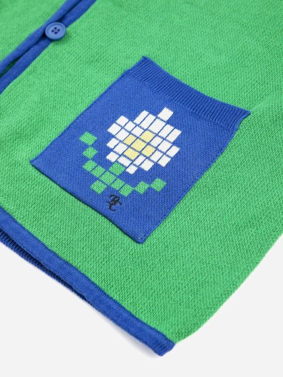  보보쇼즈 가디건 보보 초세스 픽셀 데이지 파인 코튼 - BOBO CHOSES