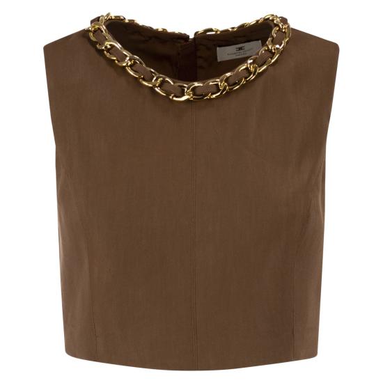 26SS 엘리자베타프랜치 민소매 티셔츠 TO06062E2 BROWN