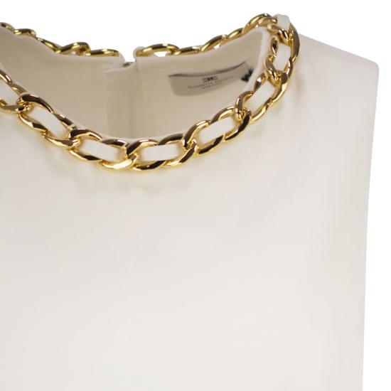 26SS 엘리자베타프랜치 민소매 티셔츠 TO06062E2 IVORY - ELISABETTA FRANCHI