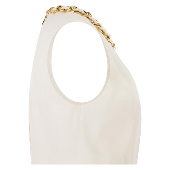 26SS 엘리자베타프랜치 민소매 티셔츠 TO06062E2 IVORY - ELISABETTA FRANCHI