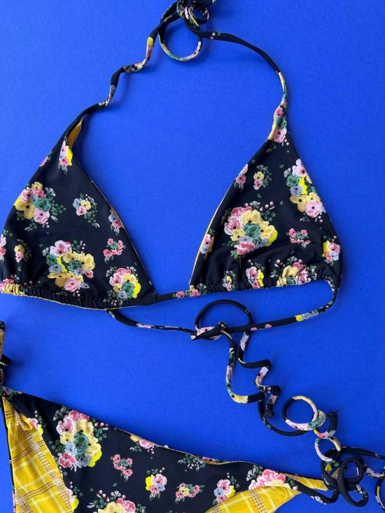  시위 비키니 수영복 시유 루카 리버서블 트라이앵글 비키니 탑 고스 허니 - SIYU