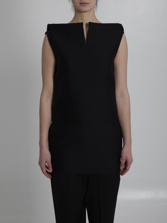 26SS 발렌시아가 미디 원피스 872522 BLACK