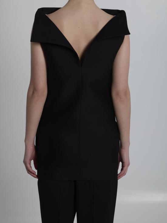 26SS 발렌시아가 미디 원피스 872522 BLACK - BALENCIAGA