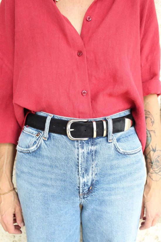  리비아나 콘티 레귤러 벨트 Liviana Conti Liscia  블랙