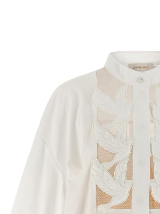 짐머만 탑 루나 셔츠 화이트 - ZIMMERMANN