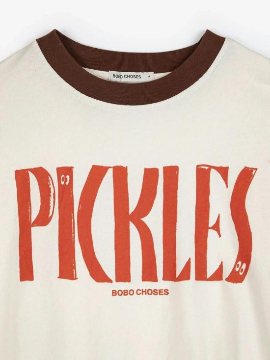  [키즈] 보보쇼즈 티셔츠 보보 초스 컬러 블록 피클 티셔츠 오프 화이트
