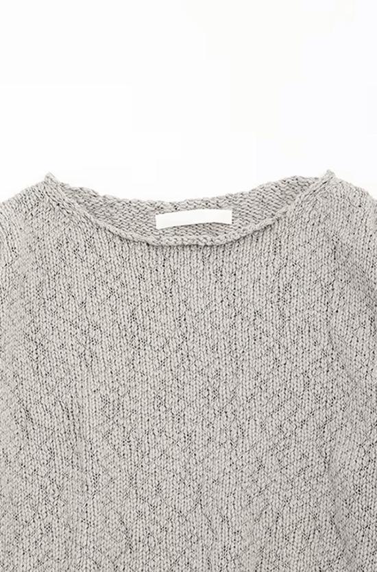  에밤에바 스웨터 에밤 에바 코튼 슬럽 풀오버 - EVAM EVA