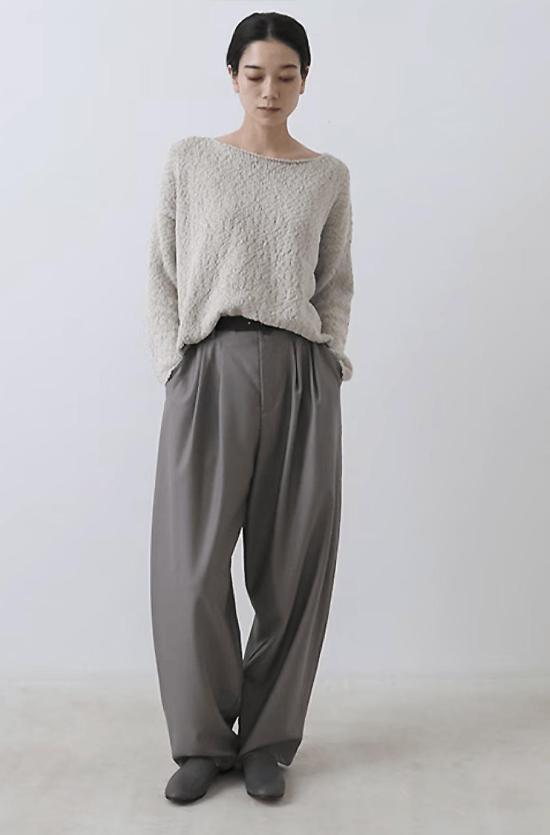  에밤에바 스웨터 에밤 에바 코튼 슬럽 풀오버