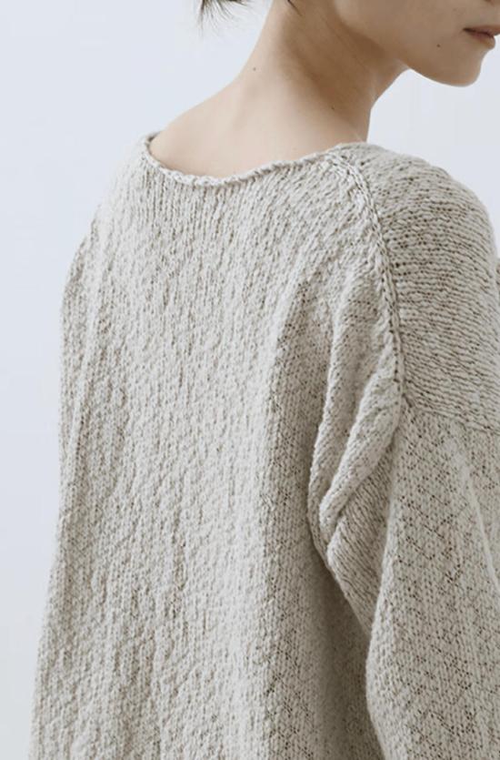  에밤에바 스웨터 에밤 에바 코튼 슬럽 풀오버 - EVAM EVA