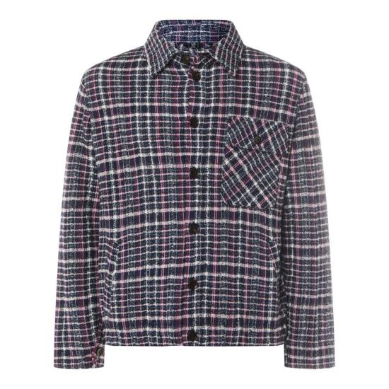  에트로 자켓 멀티컬러 코튼 캐주얼 재킷 레드