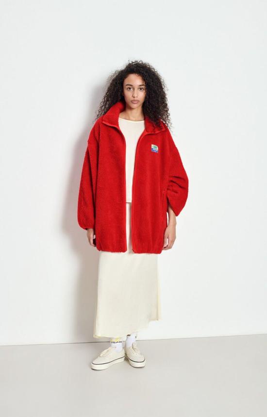  아메리칸 빈티지 자켓 호크타운 롱 집업 플리스 재킷 러브 러브 - AMERICAN VINTAGE