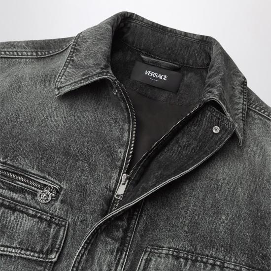  베르사체 자켓 재킷, 미디엄 그레이 색상 - VERSACE