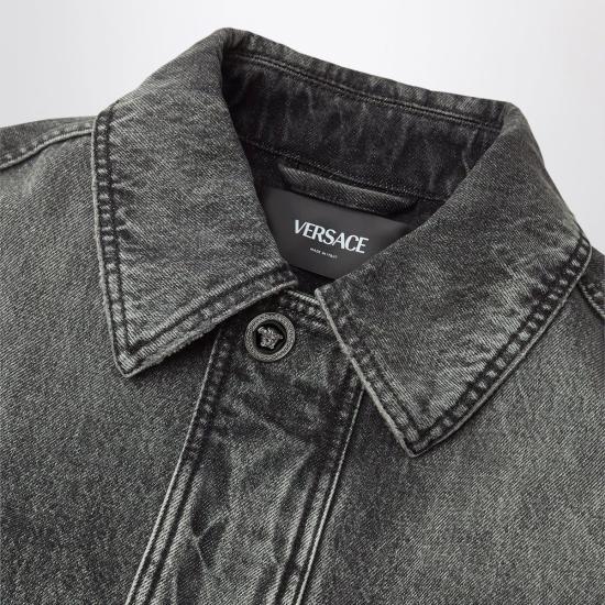  베르사체 자켓 재킷, 미디엄 그레이 색상 - VERSACE