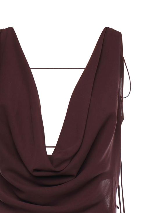 26SS 안다마네 롱 원피스 T190139ATNS038AUBERGINE Burgundy - ANDAMANE